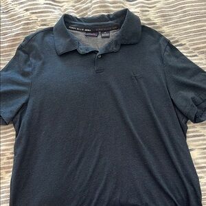 Perry Ellis Blue Polo Shirt Classic Design